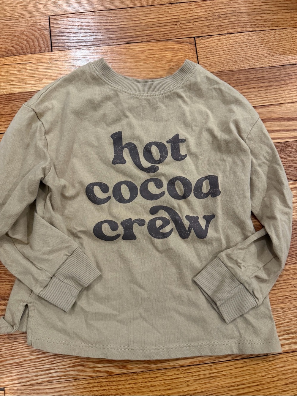 Little Co. Hot Cocoa Crew Long Sleeve T Shirt Size 4 Brand New Never Worn